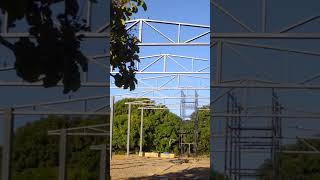Montagem de galpão. #stickwelding #welding