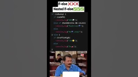 Nested If-else explained! ✅#coding #programming #javascript #webdev #shorts