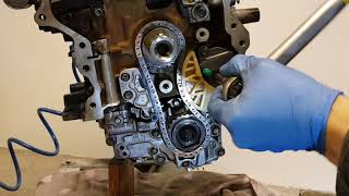 Mazda Skyactiv D engines Timing chain and oil pump chain removal installation
