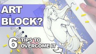 video thumbnail for: Fight ART BLOCK with these 6 TIPS! 【Sketchbook Ideas】