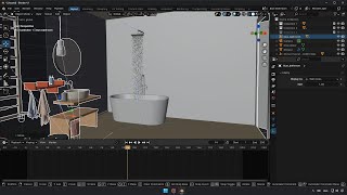 Fluid Shower Simulation in Blender: Realistic Water Effects