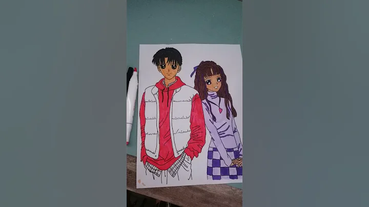 cute couple coloring paige