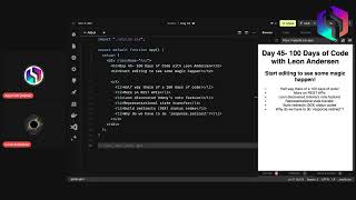 Celebrity Day 45 - 100 Days of Code Profile