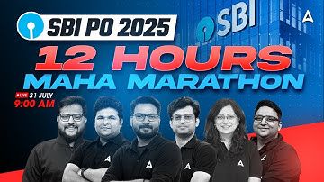 SBI PO 2025 | SBI PO 12 Hours Maha Marathon | SBI PO Paper 2025 | Adda247