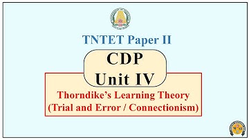 TET CDP Paper 2 | Thorndike