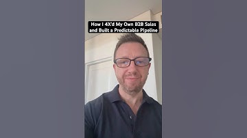 How I 4X’d My Own B2B Sales and Built a Predictable Pipeline