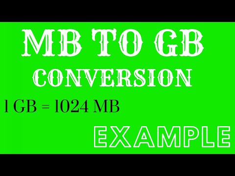 MB to GB