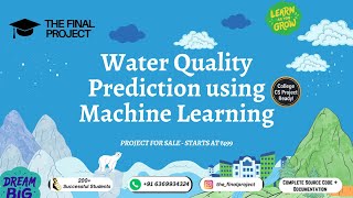 Water Analysis with ML 💧 | Final Year Project for Students | Full Demo + Report