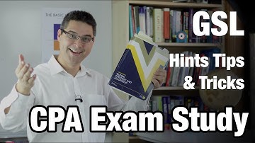 CPA exam study hints for GSL  - Video #1
