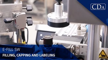 E-Fill SW - Packaging line for filling, capping and labeling in automatic or semi-automatic mode