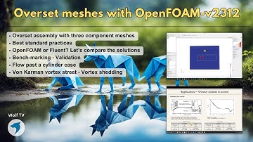 Overset meshes with OpenFOAM-V2312 | Overset assembly with three component meshes