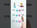 Rosalina vs. Princess Peach. Mixing colors, guess the color#colormixing #supermario