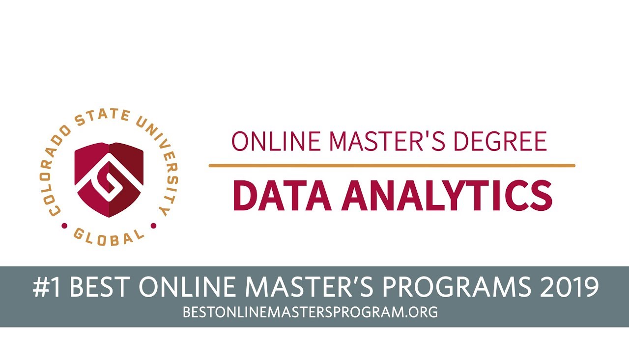 CSU Global Master s Degree In Data Analytics YouTube