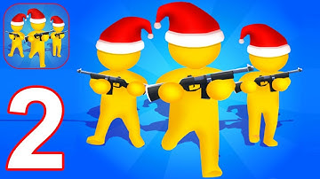 Gun clash 3D: Battle Friends - Gameplay Part 2 All Levels 7 - 12 Max Level (Android, iOS) #2