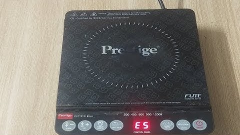 How To Repair Error Code "E5" Of A Induction Cooker