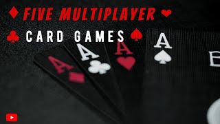 Five multiplayer card games ||  for you ||you can play with friends || So choose your game || screenshot 3