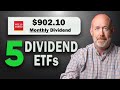Top 5 monthly dividend etfs with high growth