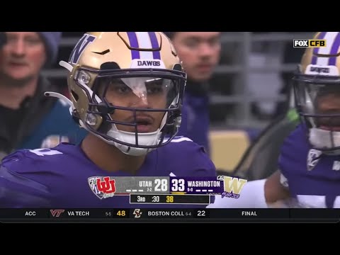 Washington player drops the ball early before scoring TD vs Utah