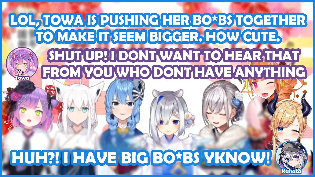 2021 Osechi Party but just KanaTowa teasing each other [Kanata/Towa/Coco/Suisei/Fubuki/Noel/Choco]