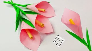 Easy Paper Flower  | Paper Tulip Flower | Making Idea For School