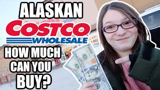 200 DOLLARS AT AN ALASKAN COSTCO |HOW MUCH FOOD CAN YOU BUY |EGG SHORTAGE IN ALASKA?| SomersInAlaska