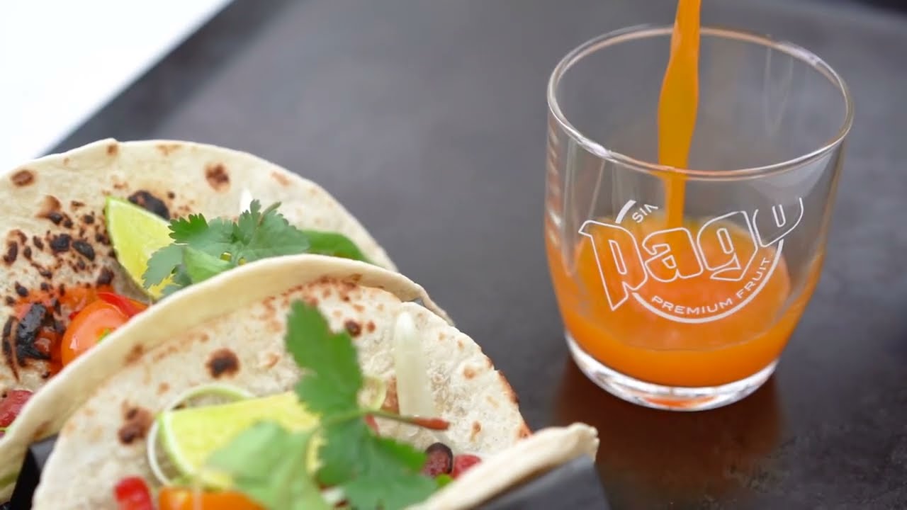Pago ACE Juice with Tortillas - A Chef's Guide to Pairing Fruit Juice with Food
