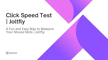Click Speed Test | Joltfly - How to Test and Improve Your Clicking Speed