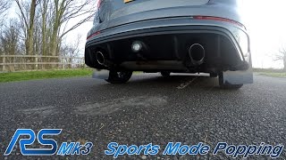 Ford Focus RS Mk3 - Sports Mode Popping
