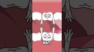 "Yawning Disaster: The Day My Mouth Refused to Close" #shorts #animation #teeth