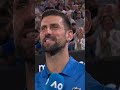 Novak Djokovic has interrupted his quarter-final AO interview to ask how his kids were still awake.