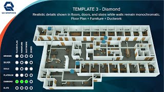 3D Floor Plan Templates