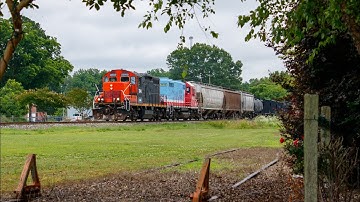CLNA 7048 A rare Ex CN GP9RM Leads Local 120 Still in CN Colors!