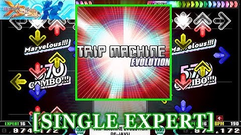 【DDR X3】 TRIP MACHINE EVOLUTION / DE-JAVU [SINGLE EXPERT] 譜面確認+Clap