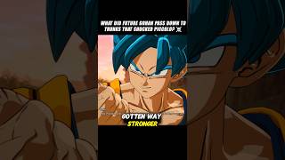 What Did Future Gohan P Down To Trunks That Shocked Piccolo?