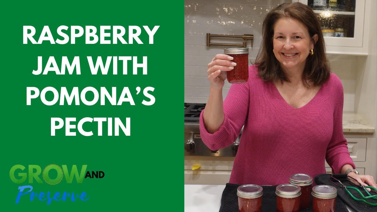 Raspberry Jam | Canning with Pomona's Pectin and Allulose - YouTube