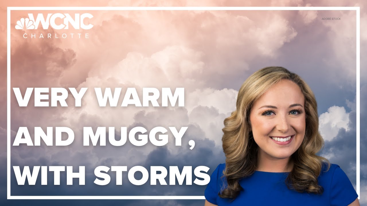 Very warm and muggy, with storms Sunday - YouTube