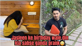 Jasleen ke birthday pe itna ganda prank ni karna tha😳 #vlog #vihaann&jasleen #prank