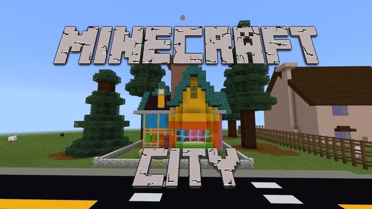 Minecraft city #3   Disney ''UP'' house .