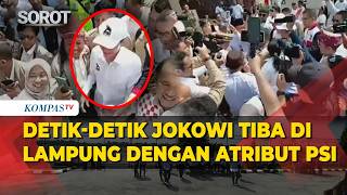 Moments Jokowi Arrives in Lampung, Wearing PSI Attire
