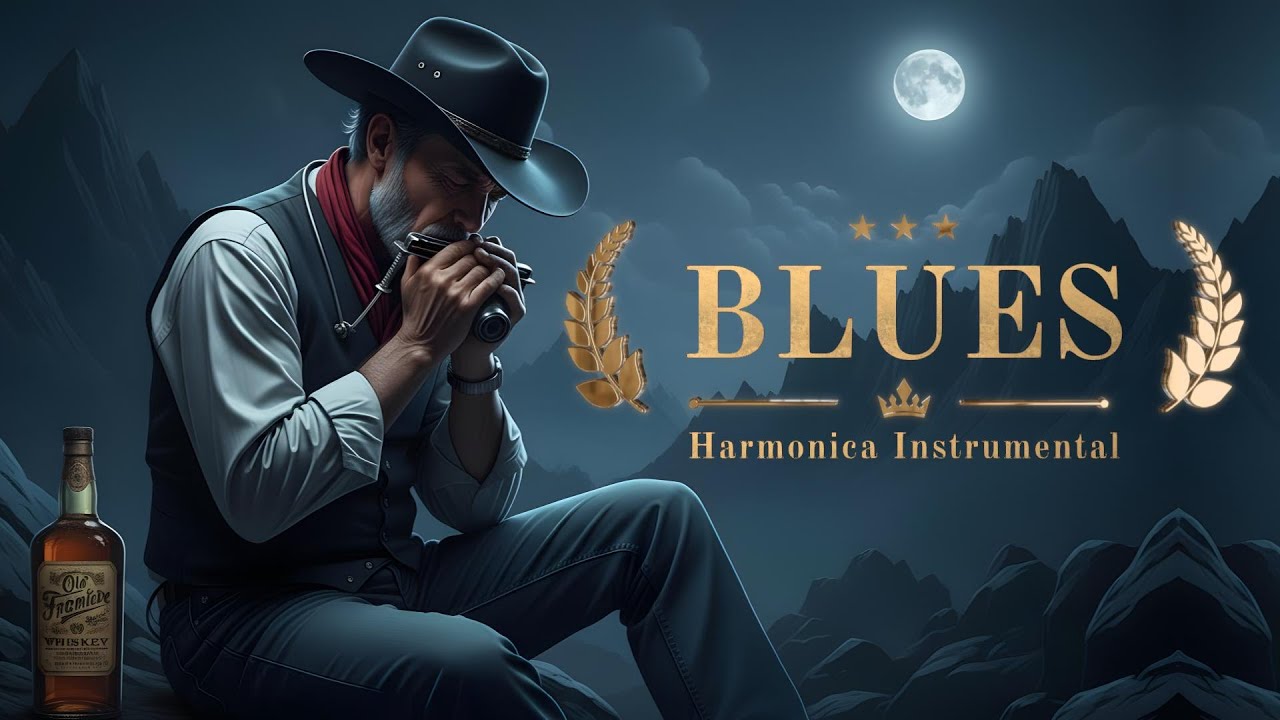 Midnight Harmonica Blues – Relaxing Blues Instrumental for Sleep & Stress Relief