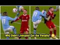 Jeremy dokus controversial kick to mac allisters chest why didnt liverpool get the penalty 