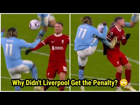 Jeremy Doku's Controversial Kick to Mac Allister's Chest: Why Didn't Liverpool Get the Penalty? 🙄