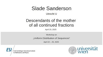 Slade Sanderson - Descendants of the mother of all continued fractions