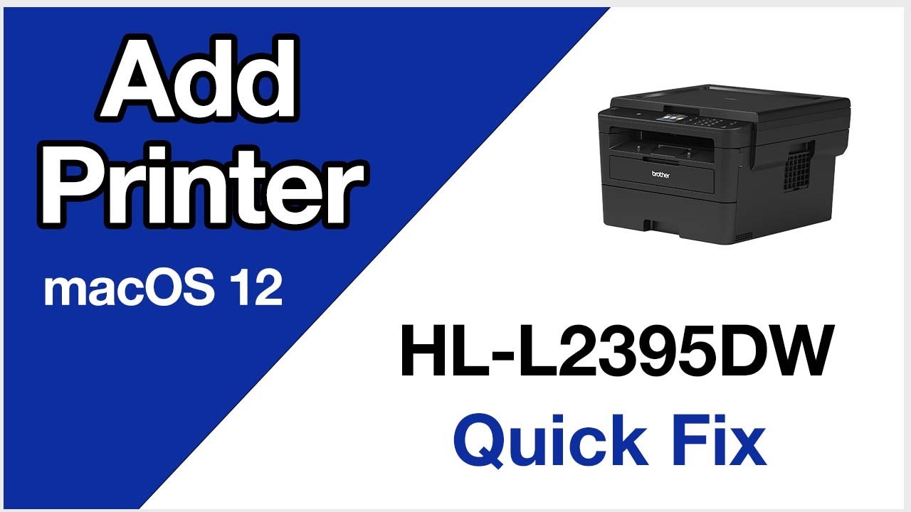 brother printer hl l2380dw install mac