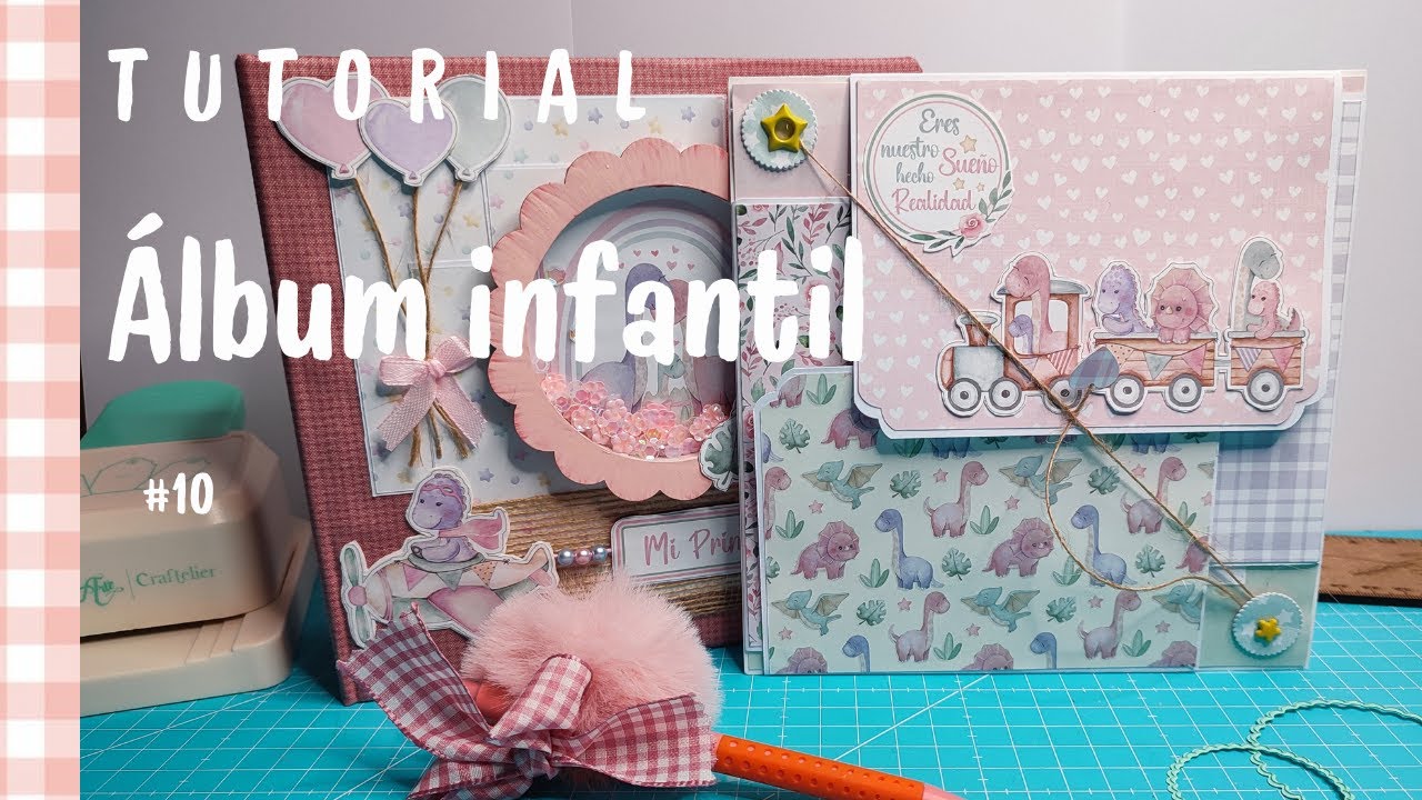 📷¡Más recuerdos, más ternura!💖Así es la octava página de este álbum infantil Scrapbooking