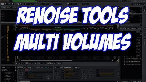 RENOISE ( Volume Tool ) A must have Tool for mixdowns