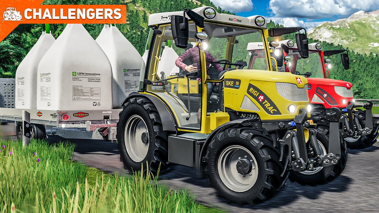 LS19 CHALLENGERS #4: Mit ELEKTROTRAKTOR + schwerer Ladung durch die Alpen| FARMING SIMULATOR 19