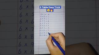 6 Table Easy Trick #easymath #easylearning #mathstricks #mathematics #puzzle #education