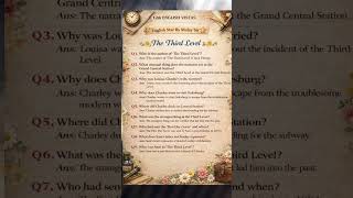 The Third Level #class12th #vistas #trendingshorts #english