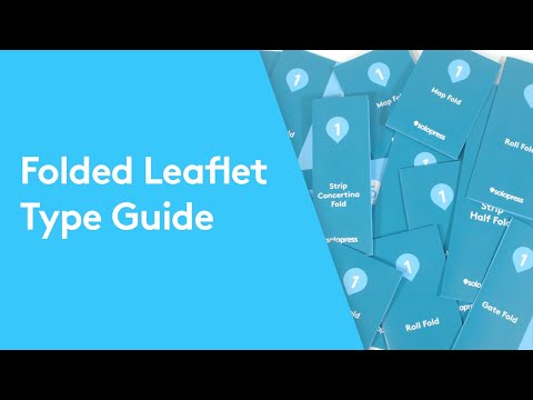 Guide To Folded Leaflets | Folded Flyer Types Explained